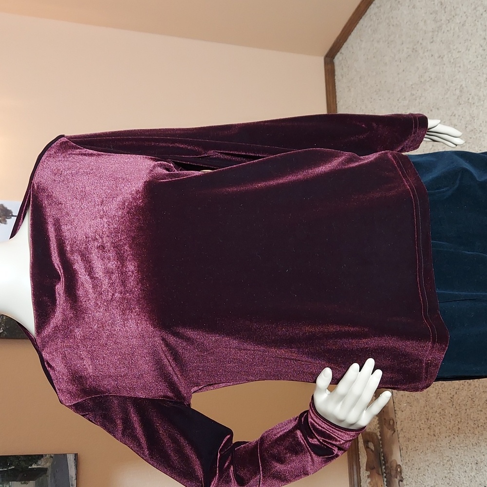 Burgundy top